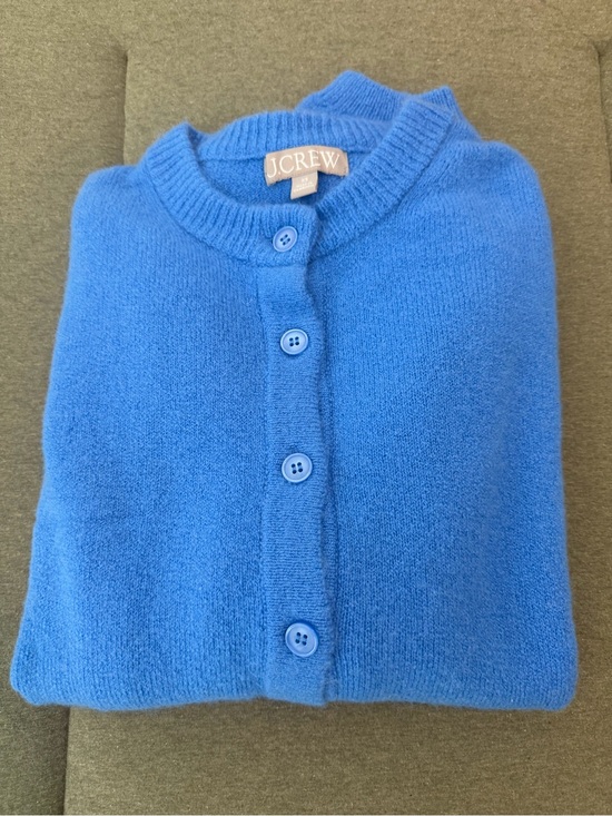 J. Crew Sweaters - J. Crew Bright Blue Button-Front Wool Cardigan